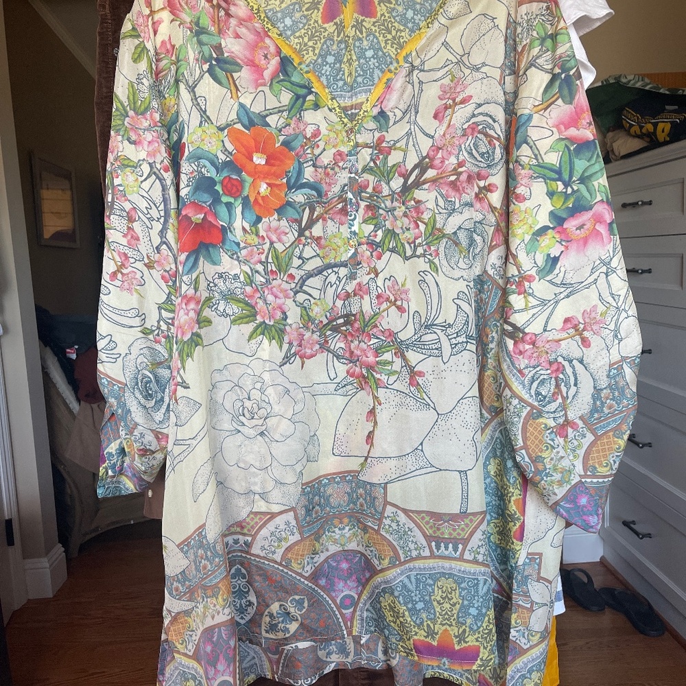 Johnny Was Silk Tunic 1x